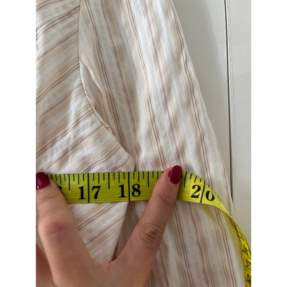 Moosaya Striped Button Down Shirt Large - Picture 6 of 8